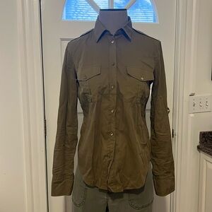 Vince Army style cotton shirt